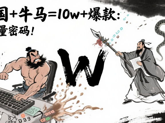 AI+三国+牛马=10w+爆款:创作者的流量密码!